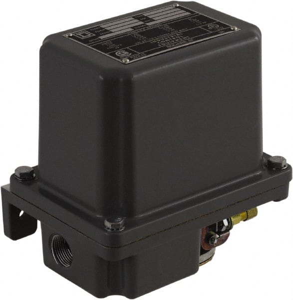 Square D - 4 NEMA Rated, DPST, 130 to 175 psi, Electromechanical Pressure and Level Switch - Exact Tool & Supply