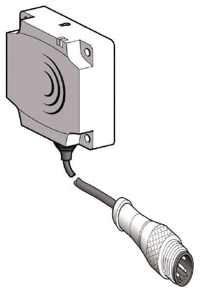 Telemecanique Sensors - PNP, NC, 15 to 25mm Detection, Flat, Inductive Proximity Sensor - 3 Wires, IP67, 12 to 24 VDC, 40mm Wide - Exact Tool & Supply