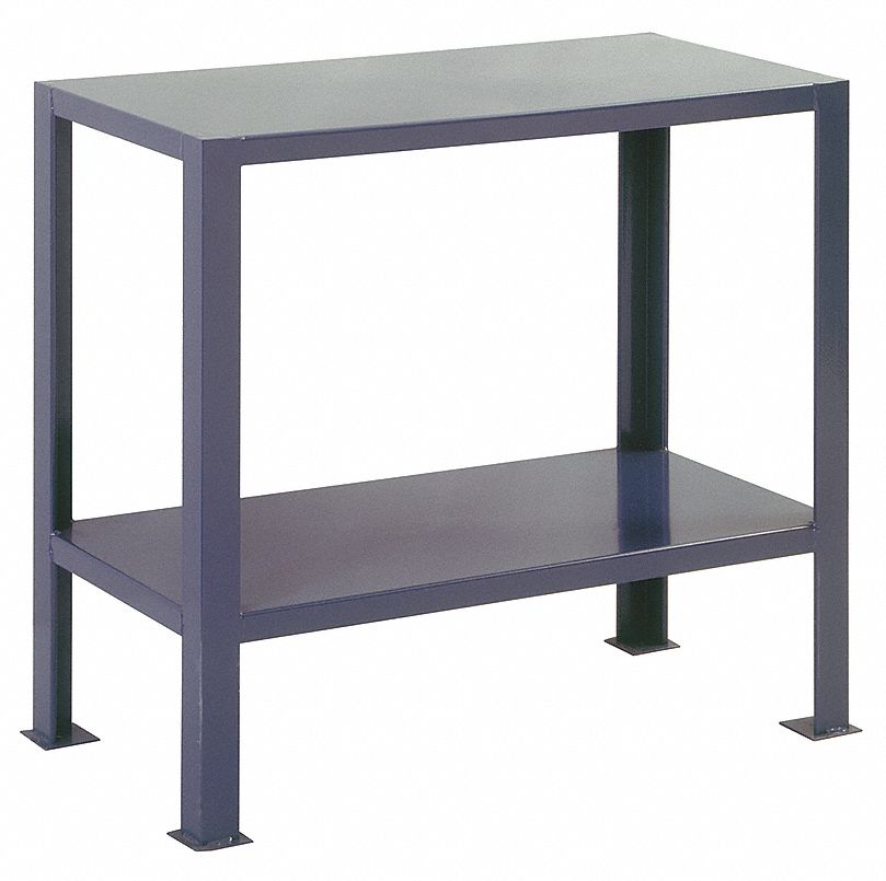 Fixed Height Work Table, Steel, 24" Depth, 30" Height, 36" Width,2000 lb. Load Capacity