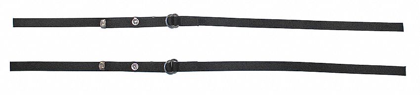 Permanent Security Straps, BlackW, 1EA