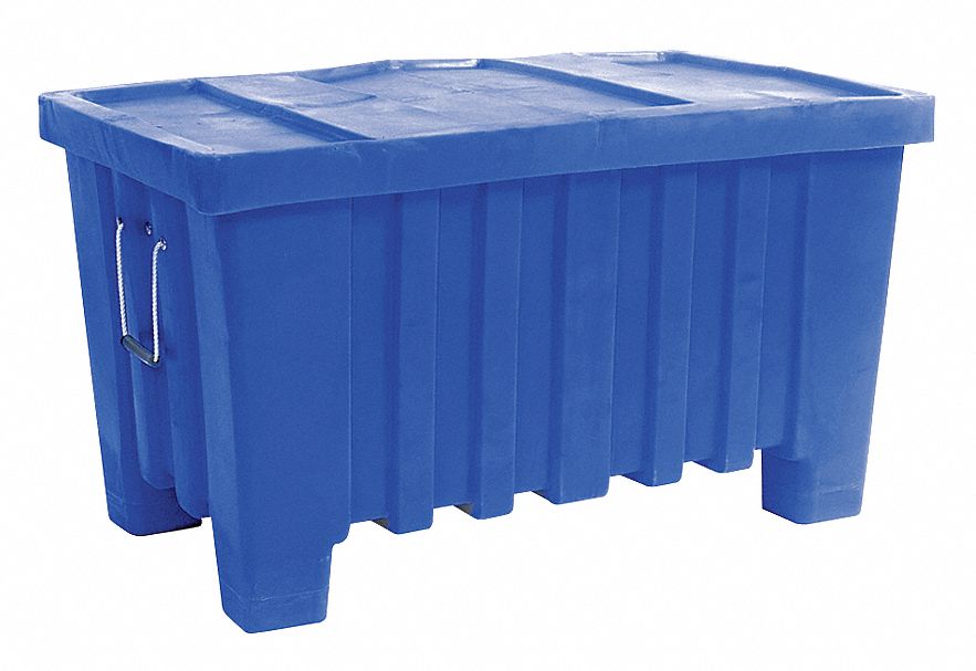 Bulk Container, Blue, 24"H x 43"L x 26-1/2"W, 1EA