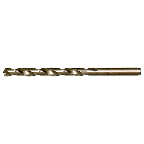 #1 RHS / RHC HSS-CO 8% (M42) 135 Degree Split Point NAS907 Type J Cobalt Heavy Duty Jobber Drill - Straw / Gold Oxide - Exact Tool & Supply