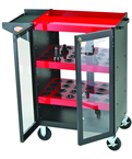 Security Scoot - Holds 48 Pcs. 30 Taper -Black/Red - Exact Tool & Supply