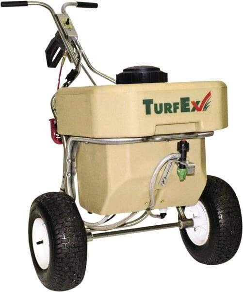 Trynex - 12 Gal Cart Sprayer - Polyethylene Tank, 8' Reinforced Hose with Stainless Steel Wand - Exact Tool & Supply