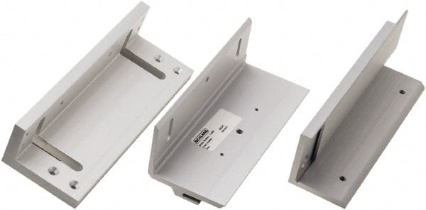 Schlage - 1,000 Lb Capacity, Anodized Aluminum Angle Bracket - Exact Tool & Supply