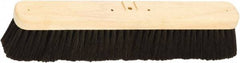 Harper Brush - 18" Medium Duty Tampico Push Broom - 2-7/8" Bristle Length, Wood Block, Bolt-On Handle Connection, Handle Sold Separately - Exact Tool & Supply