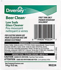 Diversey - 0.50 oz Packet Unscented Glass Cleaner - Use on Beverage Glass - Exact Tool & Supply