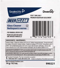 Diversey - 0.50 oz Packet Unscented Glass Cleaner - Use on Beverage Glass - Exact Tool & Supply
