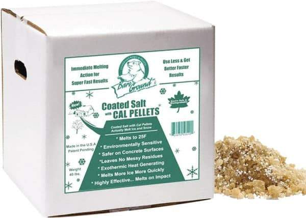 Bare Ground Solutions - 40 Lb Box Calcium Chloride Granules - Effective to -20°F - Exact Tool & Supply