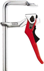 Bessey - 4" Capacity, 2-3/8" Throat Depth Steel (Profiled Rail) Bar Clamp - 400 Lb Clamping Pressure, 7" OAL - Exact Tool & Supply