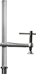 Bessey - 5,000 Lb Holding Capacity, 12" Max Opening Capacity, 1,000 Lb Clamping Pressure, Manual Hold Down Clamp - 7-11/16" Arm Length, 7-7/8" Clamp Length, 1-37/64" Clamp Width, 15-3/4" Clamp Height, 28mm Stud Mount, Steel - Exact Tool & Supply