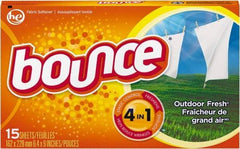 Bounce - 360 Sheet Box Fabric Softener Sheets - Outdoor Fresh Scent - Exact Tool & Supply