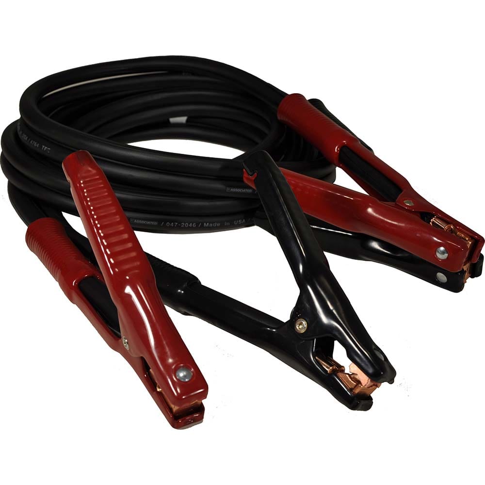 Associated Equipment - Booster Cables; Type: Heavy-Duty Booster Cable ; Wire Gauge: Multiple Gauge ; Length (Feet): 15 ; Color: Black/Red ; Amperage Rating: 800 - Exact Tool & Supply