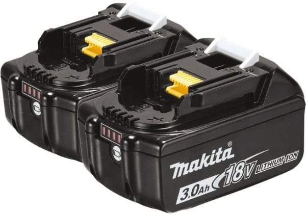 Makita - 18 Volt Lithium-Ion Power Tool Battery - 3 Ahr Capacity, Series LXT - Exact Tool & Supply