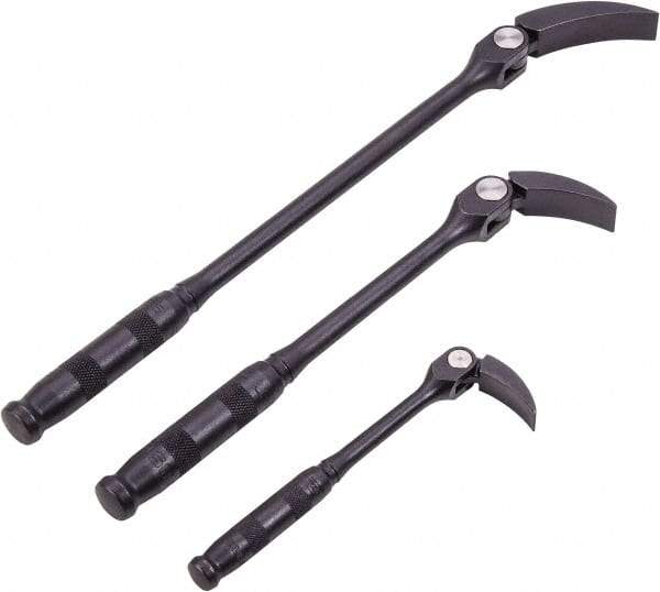 Proto - 3 Piece Pry Bar Set - 5/8" Head Width, Includes 8, 12 & 16" Lengths - Exact Tool & Supply
