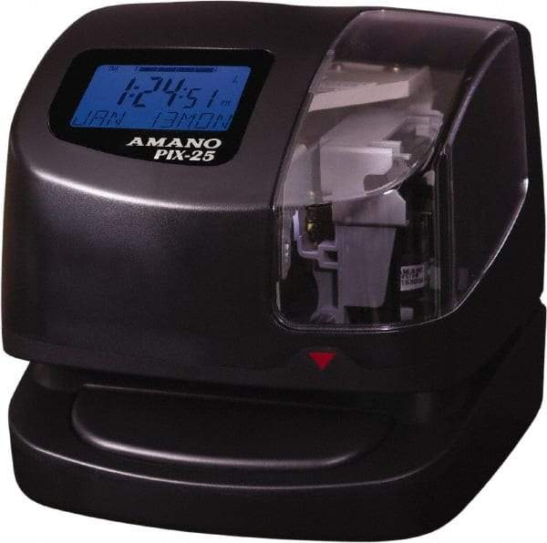 Amano - Time Clocks & Time Recorders Punch Style: Manual/Automatic Power Source: 115V 60 Hz AC - Exact Tool & Supply