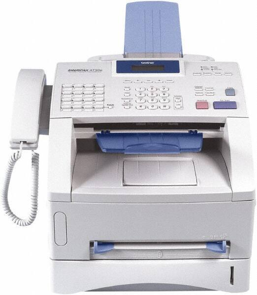 Brother - White Fax Machine - Use with Paper - Exact Tool & Supply