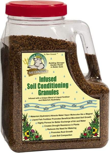 Bare Ground Solutions - 5lb Shaker Jug of Infused Soil Conditioning Granules - Just Scentsational\x92s Trident\x92s Pride soil conditioning granules are a small grained pumice that has been infused with an all-natural cold pressed fish hydrolysate - Exact Tool & Supply