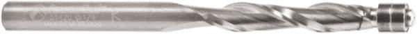 Amana Tool - 1/4" Cut Diam, 1-1/4" Length of Cut, 2 Flute Flush Trim Edge Profile Router Bit - Solid Carbide, 1/4" Shank Diam, 1-1/4" Shank Length, 3-5/16" OAL, Uncoated - Exact Tool & Supply