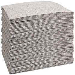 Brady SPC Sorbents - 32 Gal Capacity per Package, Universal Pad - 19" Long x 15" Wide, Gray, Cellulose - Exact Tool & Supply