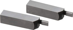 SPI - 1.58 Inch Overall Length, 0.315 Inch Jaw Thickness, 0.1 Inch Radius, Gage Block Cylindrical Jaws - Radius 0.00003 Inch, Pair 0.00004 Inch Accuracy, Sold As Pair, For Use with Rectangular Gage Blocks, 2 Pieces - Exact Tool & Supply