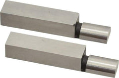 SPI - 1.965 Inch Overall Length, 0.315 Inch Jaw Thickness, 0.2 Inch Radius, Gage Block Cylindrical Jaws - Radius 0.00003 Inch, Pair 0.00004 Inch Accuracy, Sold As Pair, For Use with Rectangular Gage Blocks, 2 Pieces - Exact Tool & Supply