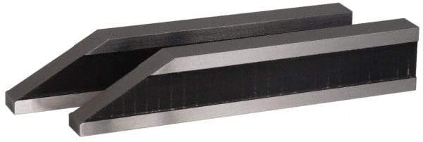 SPI - 4 Inch Overall Length, 0.75 Inch Jaw Thickness, Gage Block Bevel End Jaws - Flatness per 2 Inch +/-0.00002 Inch Accuracy, Sold As Pair, For Use with Rectangular Gage Blocks, 2 Pieces - Exact Tool & Supply