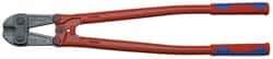 Knipex - 30" OAL, 37mm Jaw Length x 90mm Jaw Width, Bolt Cutter Pliers - Standard Head, Steel Tube, Power-Coated Handles - Exact Tool & Supply