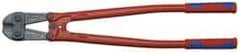 Knipex - 30" OAL, 37mm Jaw Length x 90mm Jaw Width, Bolt Cutter Pliers - Standard Head, Steel Tube, Power-Coated Handles - Exact Tool & Supply