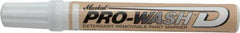 Markal - White Oil-Based Paint Marker - Fine Tip, Alcohol Base Ink - Exact Tool & Supply