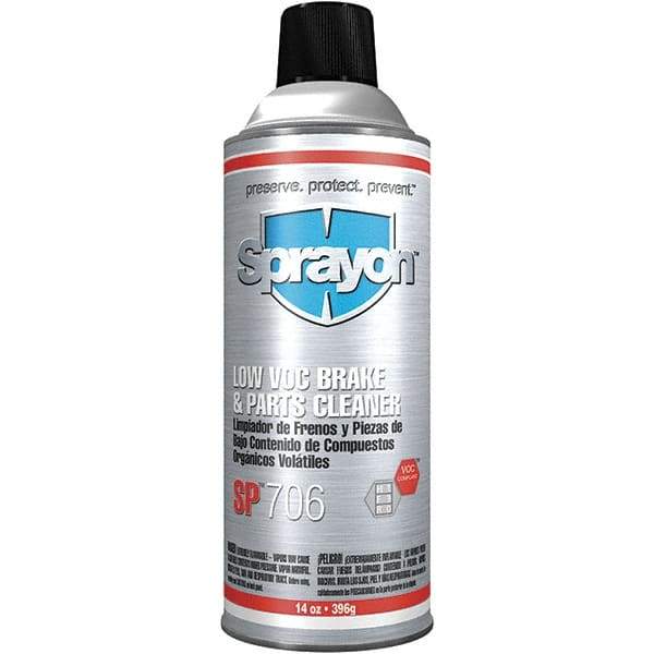 Sprayon - Acetone Brake Parts Cleaner - 14 oz Aerosol Can - Exact Tool & Supply