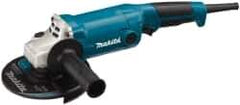 Makita - 6" Wheel Diam, 10,000 RPM, Corded Angle & Disc Grinder - 5/8-11 Spindle, 120 Volts, 10.5 Amps - Exact Tool & Supply