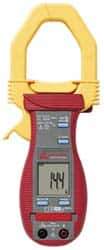 Amprobe - ACDC-100 TRMS, CAT III, Digital Average Responding Clamp Meter with 1.9685" Clamp On Jaws - 600 VAC/VDC, 800 AC Amps, 1000 DC Amps, Measures Voltage, Capacitance, Current, Resistance - Exact Tool & Supply