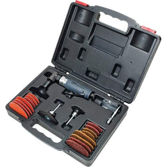 Ingersoll-Rand - 1/4" Collet, Angle Handle, Air Angle Die Grinder - 20,000 RPM, Rear Exhaust, 6 CFM, 0.33 hp - Exact Tool & Supply