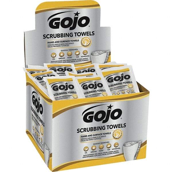 GOJO - Pre-Moistened Hand Cleaning Wipes - Packet, 8" x 8" Sheet Size, Red - Exact Tool & Supply