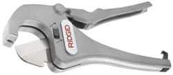Ridgid - 1/2" to 1-5/8" Pipe Capacity, Ratcheting Tube & Pipe Cutter - Cuts Plastic, Rubber, PVC, CPVC - Exact Tool & Supply
