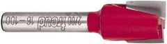 Freud - 1/2" Cut Diam, 1/2" Length of Cut, 0 Flute Mortising Edge Profile Router Bit - Carbide-Tipped, 1/4" Shank Diam, 2" OAL, Proprietary Coating - Exact Tool & Supply