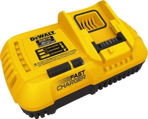 DeWALT - 20 & 60 Volt, Lithium-Ion Power Tool Charger - AC Wall Outlet Power Source - Exact Tool & Supply