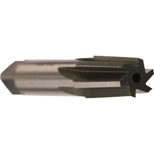 Emuge - 3/4" Pipe, 7/8" Small End Diam, 0.7874" Straight Shank, 35mm Flute, Taper Pipe Reamer - Exact Tool & Supply