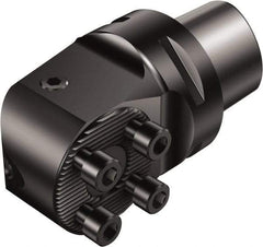 Sandvik Coromant - 32mm Bore Diam, 63mm Body Diam x 38.5mm Body Length, Boring Bar Holder & Adapter - 1.57" Screw Thread Lock, 38.5mm Bore Depth, Internal Coolant - Exact Tool & Supply