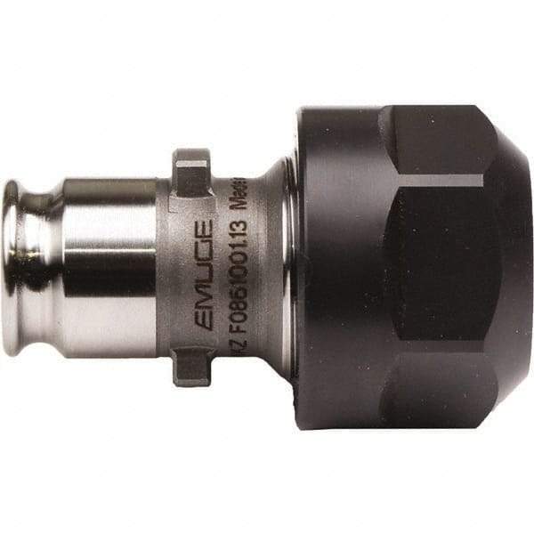 Emuge - 4.5mm Tap Shank Diam, #1 Tapping Adapter - 1.9882" Projection, 2.8347" OAL, 3/4" Shank OD, Through Coolant, Series EM01-L/ER - Exact Tool & Supply