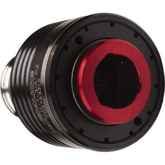 Emuge - 1.43" Tap Shank Diam, 1.072" Tap Square Size, #5 Tapping Adapter - 2.68" Projection, 2.819" Tap Depth, 5.16" OAL, 2.362" Shank OD, Through Coolant, Series EM05-U - Exact Tool & Supply