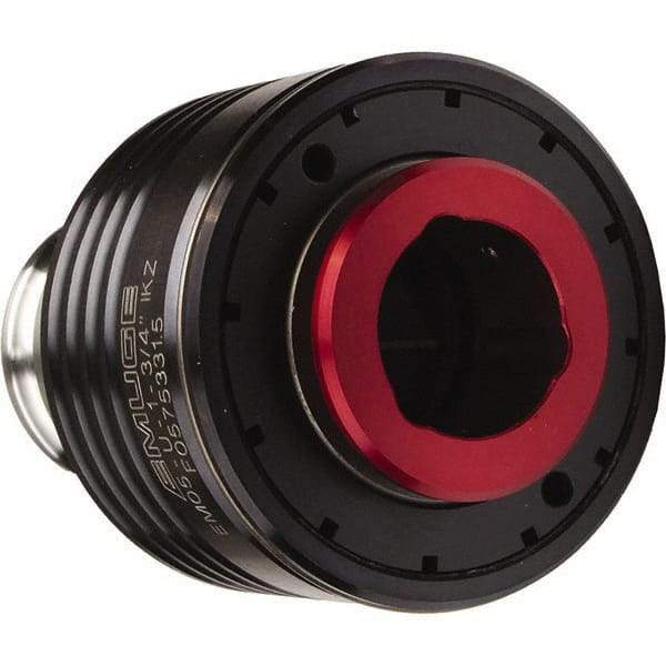 Emuge - 1.2598" Tap Shank Diam, 0.9449" Tap Square Size, #5 Tapping Adapter - 2.9528" Projection, 4.0945" Tap Depth, 5.4331" OAL, 2.3622" Shank OD, Through Coolant, Series EM05-U - Exact Tool & Supply