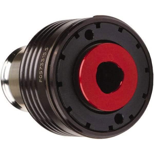 Emuge - 0.2362" Tap Shank Diam, 0.1929" Tap Square Size, #3 Tapping Adapter - 1.3386" Projection, 1-1/2" Tap Depth, 2.7165" OAL, 1.2205" Shank OD, Through Coolant, Series EM03-U - Exact Tool & Supply
