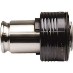 Emuge - 0.697" Tap Shank Diam, 0.523" Tap Square Size, #4 Tapping Adapter - 1.77" Projection, 1.72" Tap Depth, 3.98" OAL, 1.89" Shank OD, Through Coolant, Series EM04-U - Exact Tool & Supply