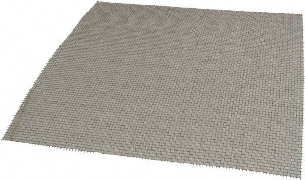 Value Collection - 22 Gage, 0.028 Inch Wire Diameter, 8 x 8 Mesh per Linear Inch, Stainless Steel, Wire Cloth - 0.097 Inch Opening Width, 12 Inch Wide x 12 Inch Stock Length - Exact Tool & Supply