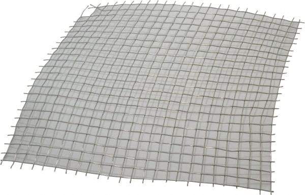 Value Collection - 18 Gage, 0.047 Inch Wire Diameter, 2 x 2 Mesh per Linear Inch, Stainless Steel, Wire Cloth - 0.453 Inch Opening Width, 12 Inch Wide x 12 Inch Stock Length - Exact Tool & Supply