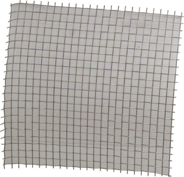 Value Collection - 16 Gage, 0.063 Inch Wire Diameter, 2 x 2 Mesh per Linear Inch, Stainless Steel, Wire Cloth - 0.437 Inch Opening Width, 12 Inch Wide x 12 Inch Stock Length - Exact Tool & Supply