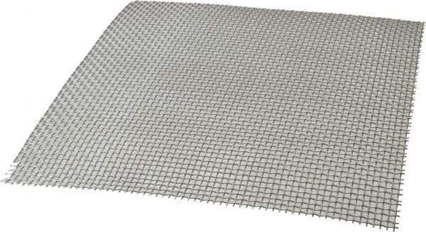 Value Collection - 18 Gage, 0.047 Inch Wire Diameter, 5 x 5 Mesh per Linear Inch, Stainless Steel, Wire Cloth - 0.153 Inch Opening Width, 12 Inch Wide x 12 Inch Stock Length - Exact Tool & Supply