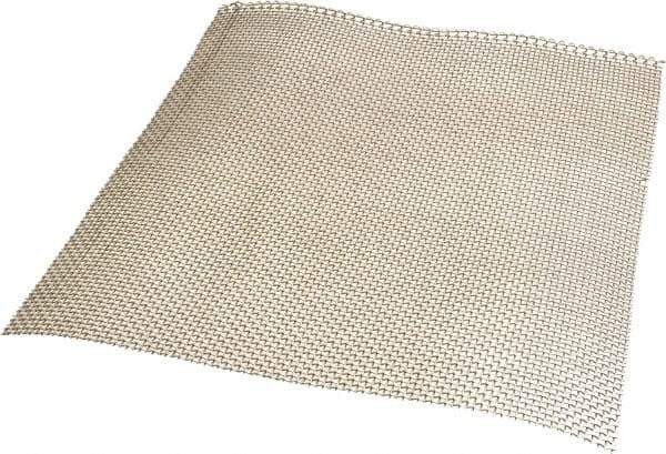 Value Collection - 20 Gage, 0.035 Inch Wire Diameter, 8 x 8 Mesh per Linear Inch, Stainless Steel, Wire Cloth - 0.09 Inch Opening Width, 12 Inch Wide x 12 Inch Stock Length - Exact Tool & Supply